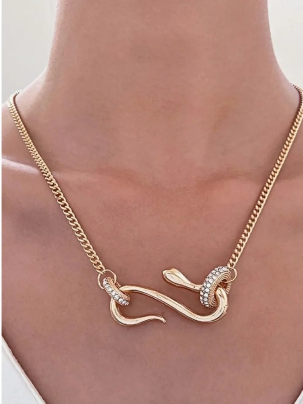 Sovereign Serpent Crystal Necklace